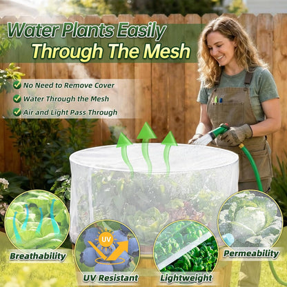 2 Pack Garden Netting for 4 x 2 x 1 FT Raised Beds