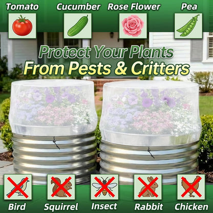 2 Pack Garden Netting for 4 x 2 x 1 FT Raised Beds