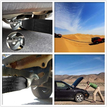 Trailer Winch Strap 2" x 20' with Safety Snap Hook 10000 lbs for Towing Vehicles, Boats and Jet Ski | Polyester | Longer Warranty