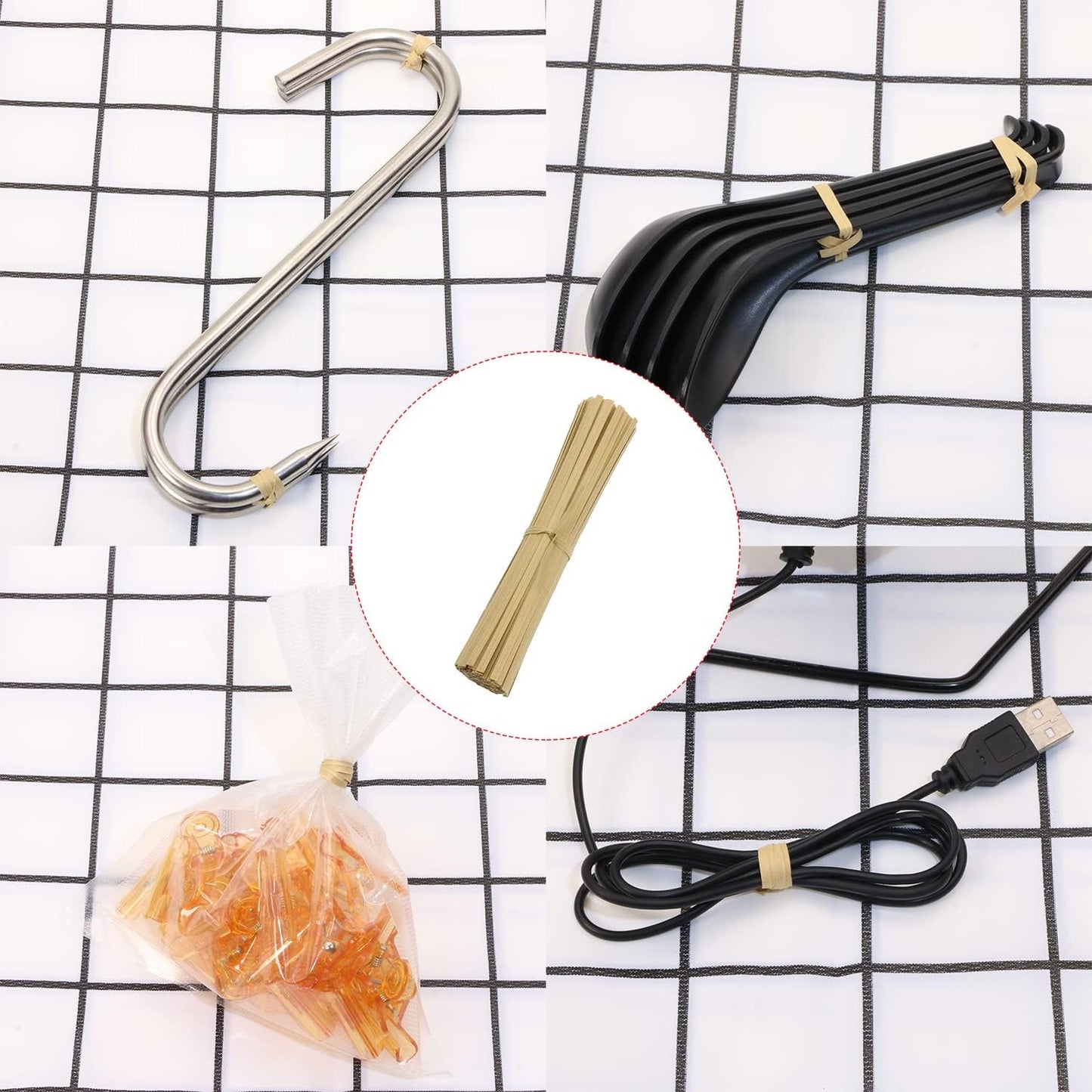 100 Pieces Kraft Colour Paper Twist Ties Bread Candy Twist Ties for Bags, 6 Inch (Kraft Colour Paper)