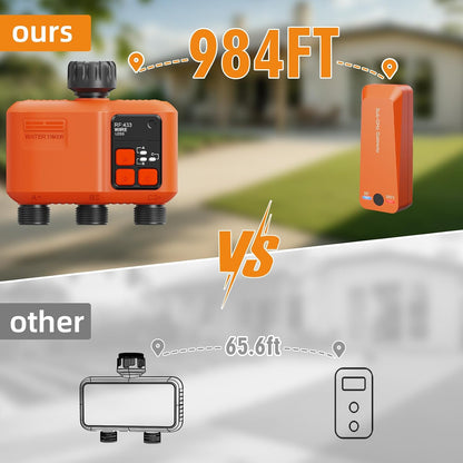 WiFi Sprinkler Timer 2 Zone, Smart Water Timer for Garden Hose Irrigation