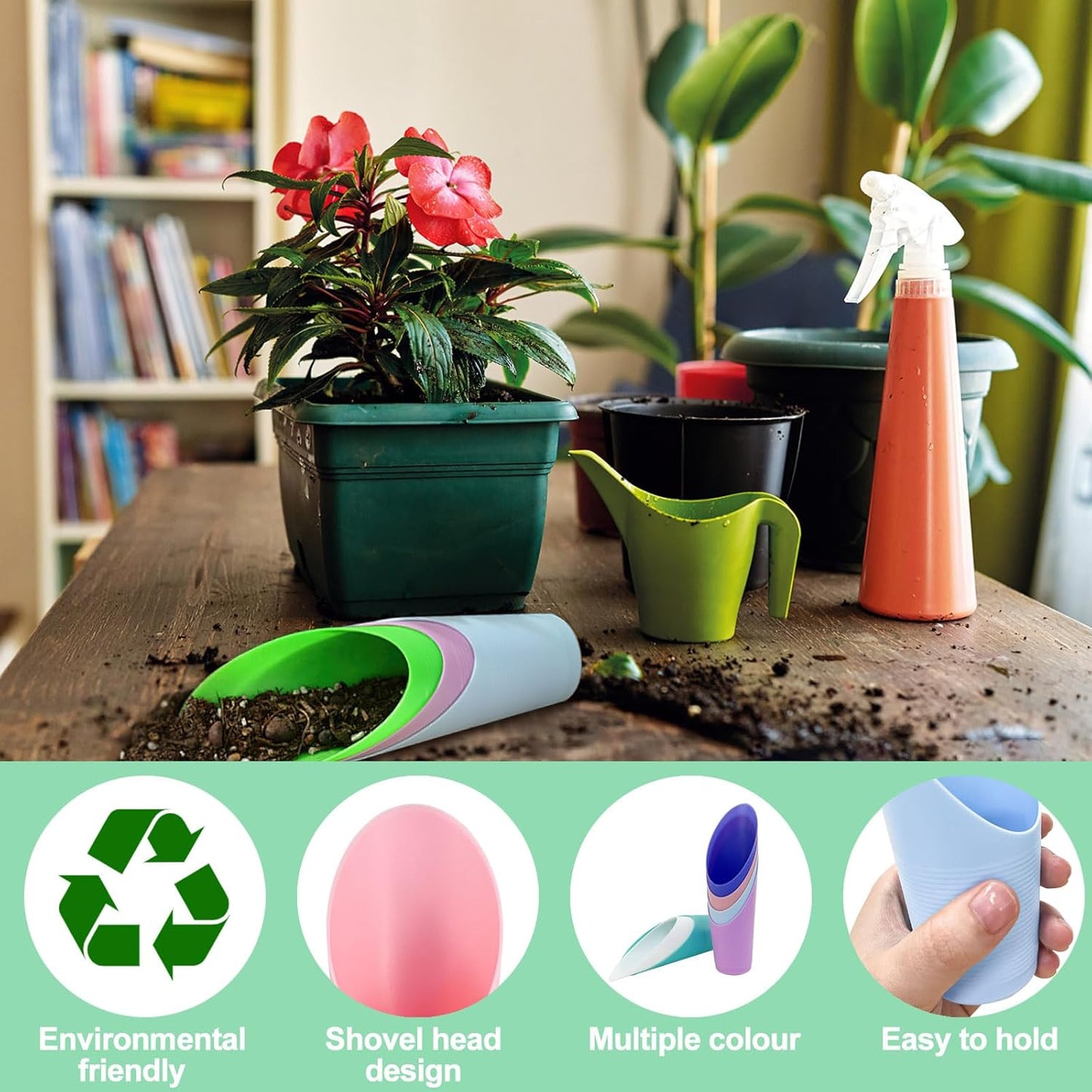 9 Pcs Bonsai Soil Scoops Plastic Garden Soil Scoops