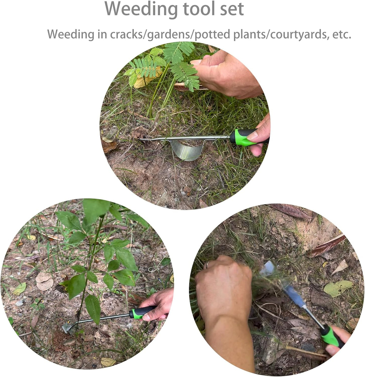 Gardening Tools,Weeding Tool,Garden Hand Tools,Garden/Crack/Patio/Potted Plant Weed Puller Tool,Stand Up Weed Puller Tool(4PCS)