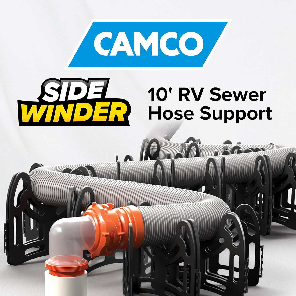 Sidewinder 10-Ft RV Sewer Hose Support w/ Carry Handle