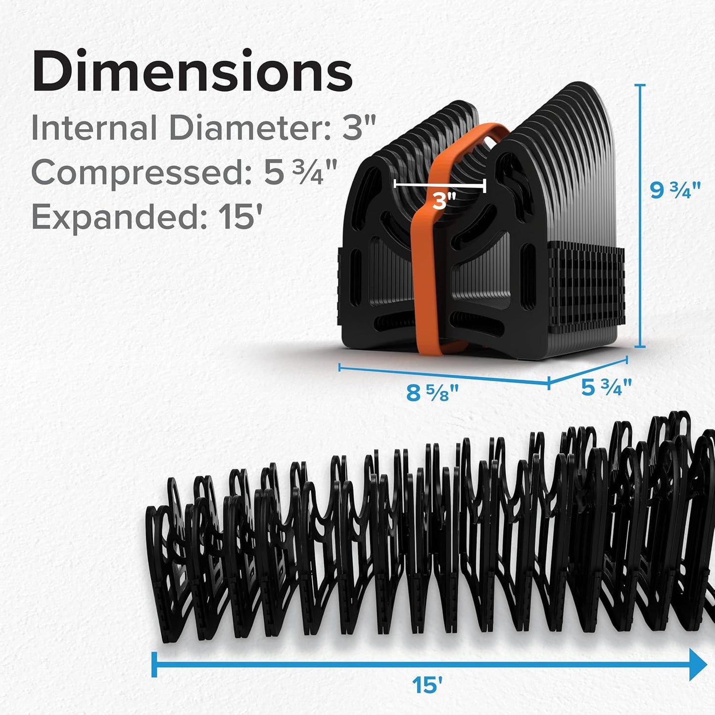 Sidewinder 10-Ft RV Sewer Hose Support w/ Carry Handle