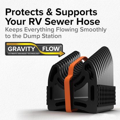 Sidewinder 10-Ft RV Sewer Hose Support w/ Carry Handle