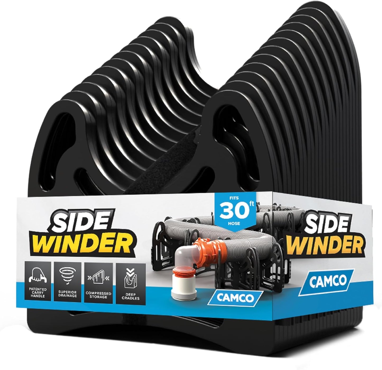 Sidewinder 10-Ft RV Sewer Hose Support w/ Carry Handle
