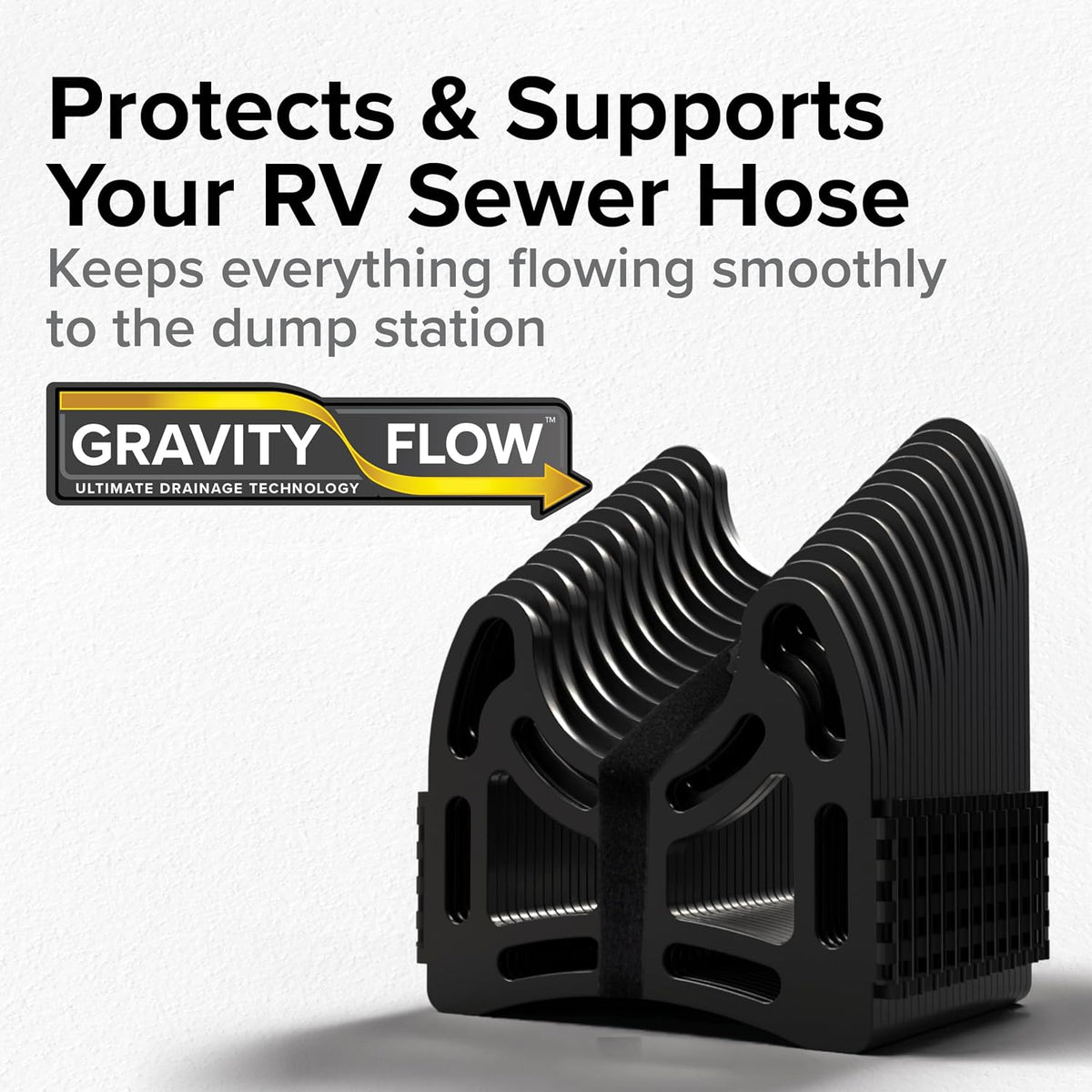 Sidewinder 10-Ft RV Sewer Hose Support w/ Carry Handle