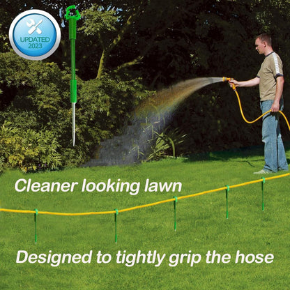 6PC 5/8”Hose Guides for Garden Decorative，Water Hoder to Keep Hose off Grass，Outdoor Post Garden Support Water Sprinkler Stand Butler Gardening Supplies for Garden Lawn Yard (Set B)