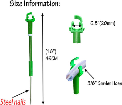 6PC 5/8”Hose Guides for Garden Decorative，Water Hoder to Keep Hose off Grass，Outdoor Post Garden Support Water Sprinkler Stand Butler Gardening Supplies for Garden Lawn Yard (Set B)