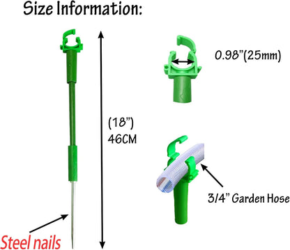 6PC 5/8”Hose Guides for Garden Decorative，Water Hoder to Keep Hose off Grass，Outdoor Post Garden Support Water Sprinkler Stand Butler Gardening Supplies for Garden Lawn Yard (Set B)