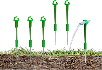 6PC 5/8”Hose Guides for Garden Decorative，Water Hoder to Keep Hose off Grass，Outdoor Post Garden Support Water Sprinkler Stand Butler Gardening Supplies for Garden Lawn Yard (Set B)