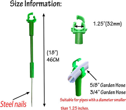 6PC 5/8”Hose Guides for Garden Decorative，Water Hoder to Keep Hose off Grass，Outdoor Post Garden Support Water Sprinkler Stand Butler Gardening Supplies for Garden Lawn Yard (Set B)
