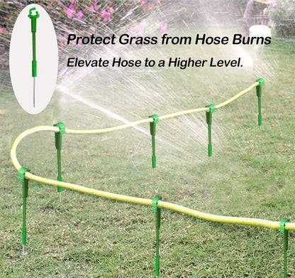 6PC 5/8”Hose Guides for Garden Decorative，Water Hoder to Keep Hose off Grass，Outdoor Post Garden Support Water Sprinkler Stand Butler Gardening Supplies for Garden Lawn Yard (Set B)
