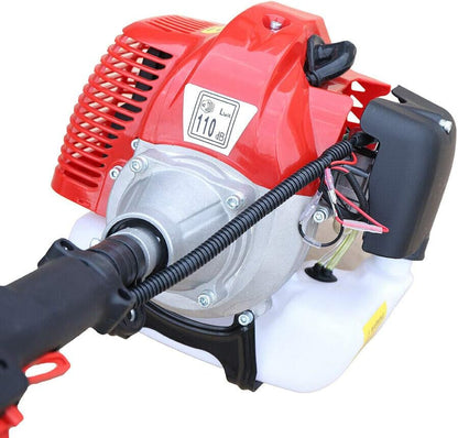 42.7CC 2 Stroke Gas Powered Pole Chainsaw Pruner Trimmer,1.7HP 12 Inch Cordless Pole Saw Tree Trimmer with 12" Blade,105cm Long Reach Extension Pole,Total Length with Extension Pole - 340cm