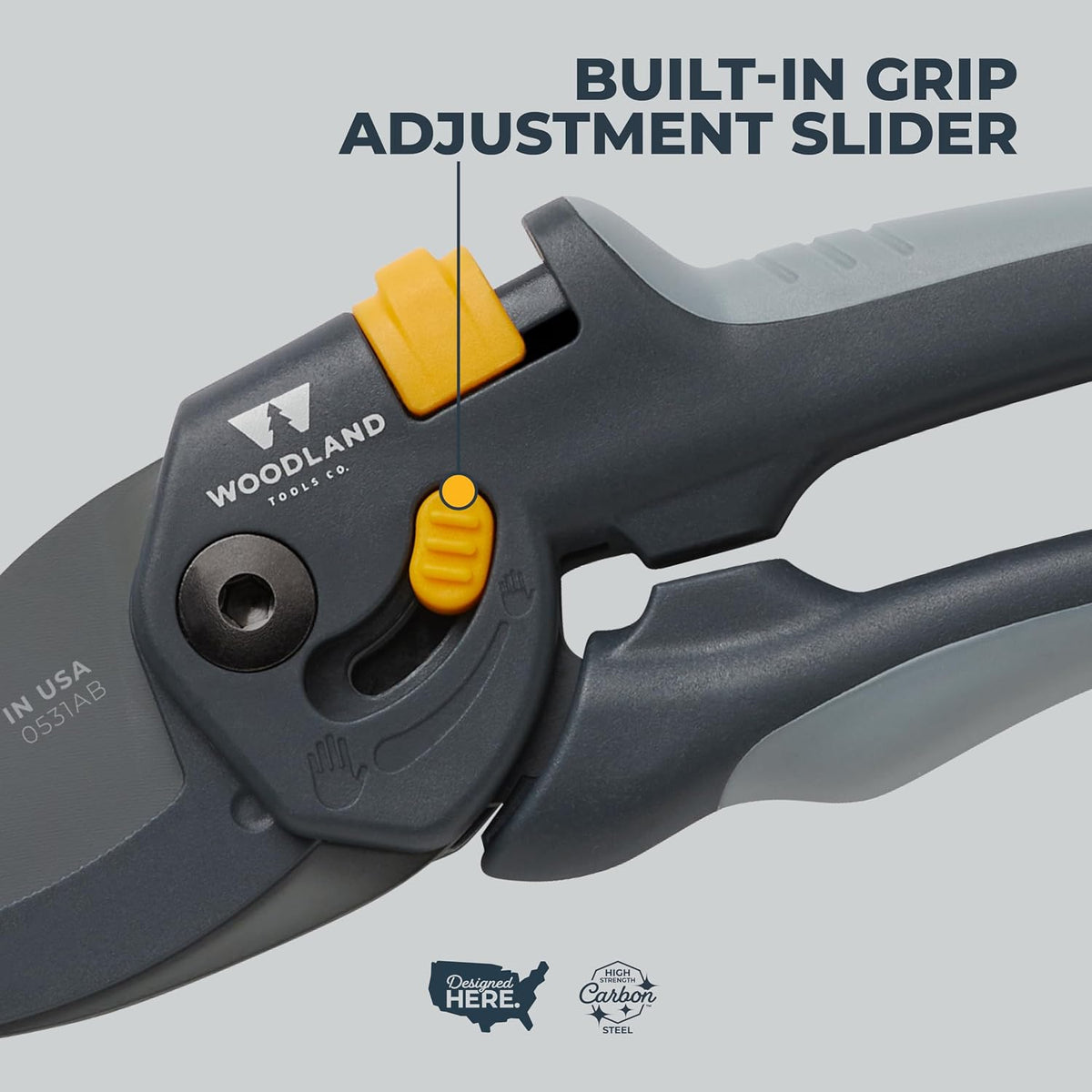 . Super Duty Bypass Pruning Shears – 3/4" Cut Capacity, Gear-Driven Cutting System, High Carbon Steel Blade, Internal Spring, Adjustable Grip, Garden Pruner for Thick Stems and Shrubs
