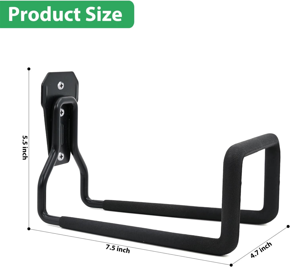 Garden Hose Holder - Hose Hanger Wall Mount, Heavy Duty Water Hose Holder for Outdoor/Indoor Use in Yard, Metal Durable Hose Hooks, Ideal for Water Hose Storage