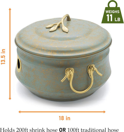 Key West Hose Pot with Lid - Blue Verde by Good Directions