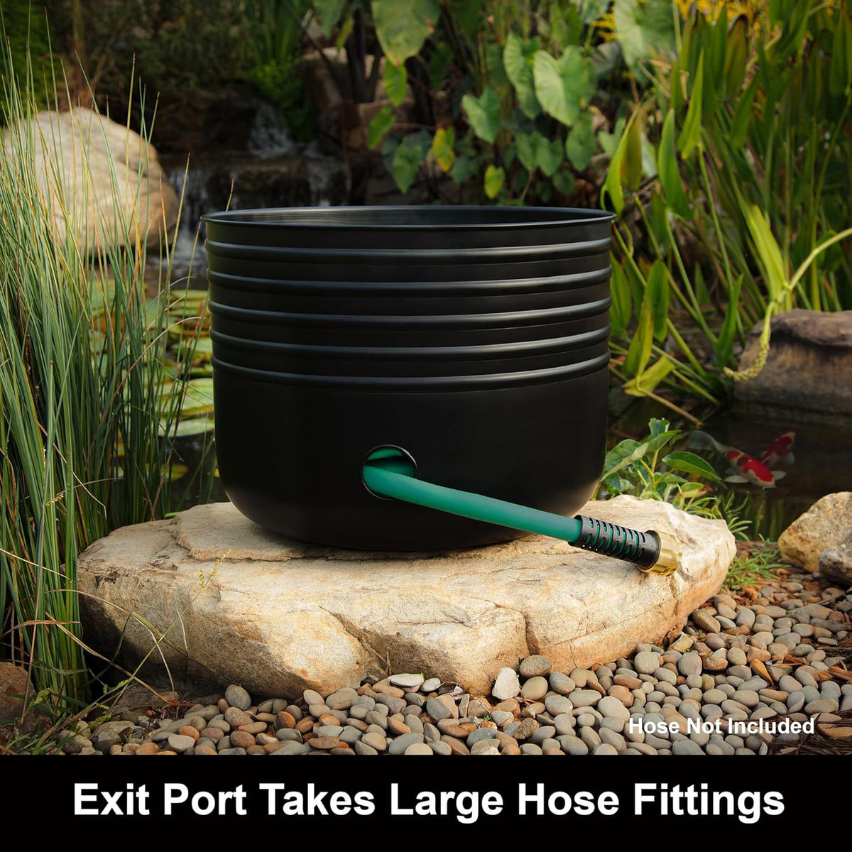 Liberty Garden 1918 100' Matte Black Hose Pot