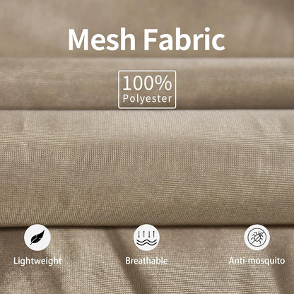 Mosquito Netting Suit Bug Net Mesh Clothing with Hood Outdoor Garden Hunting Camo Protection from Fly Insects Bugs