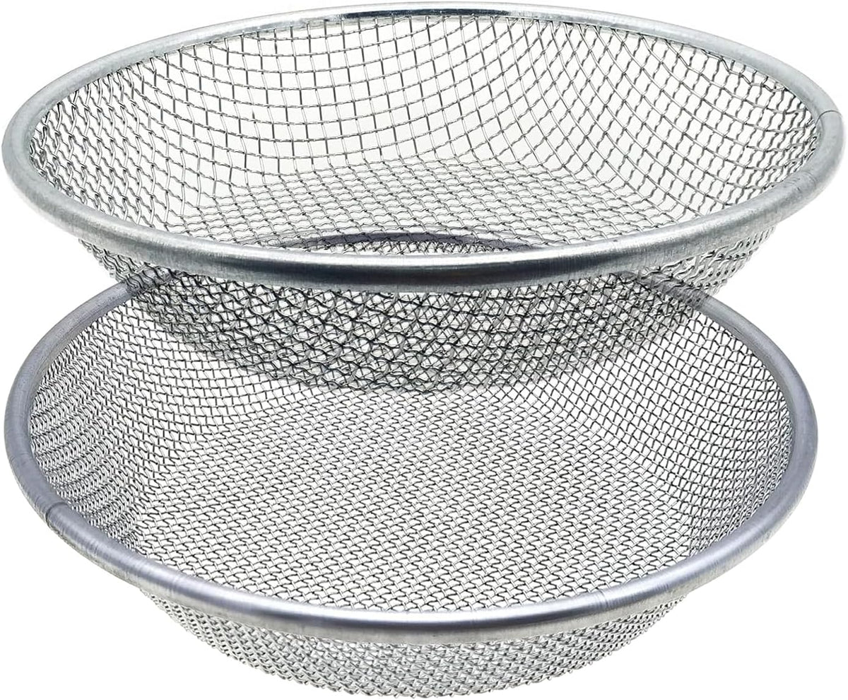 2PCS Soil Sifter for Gardening, Rock Sifter for 5 Gallon Bucket,Compost Sifter Dirt Sifter,Captures Dirt Rocks Sawdust Black Handle Upgrade Version
