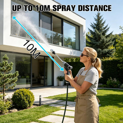 Turn Any Hose into A High Pressure Water Washer Jet, 2026 New Garden Hose Nozzle Heavy Duty, Multi Function Watering Sprayer for Patio/Car/Driveway Cleaning, Spray Nozzles for Garden Hose