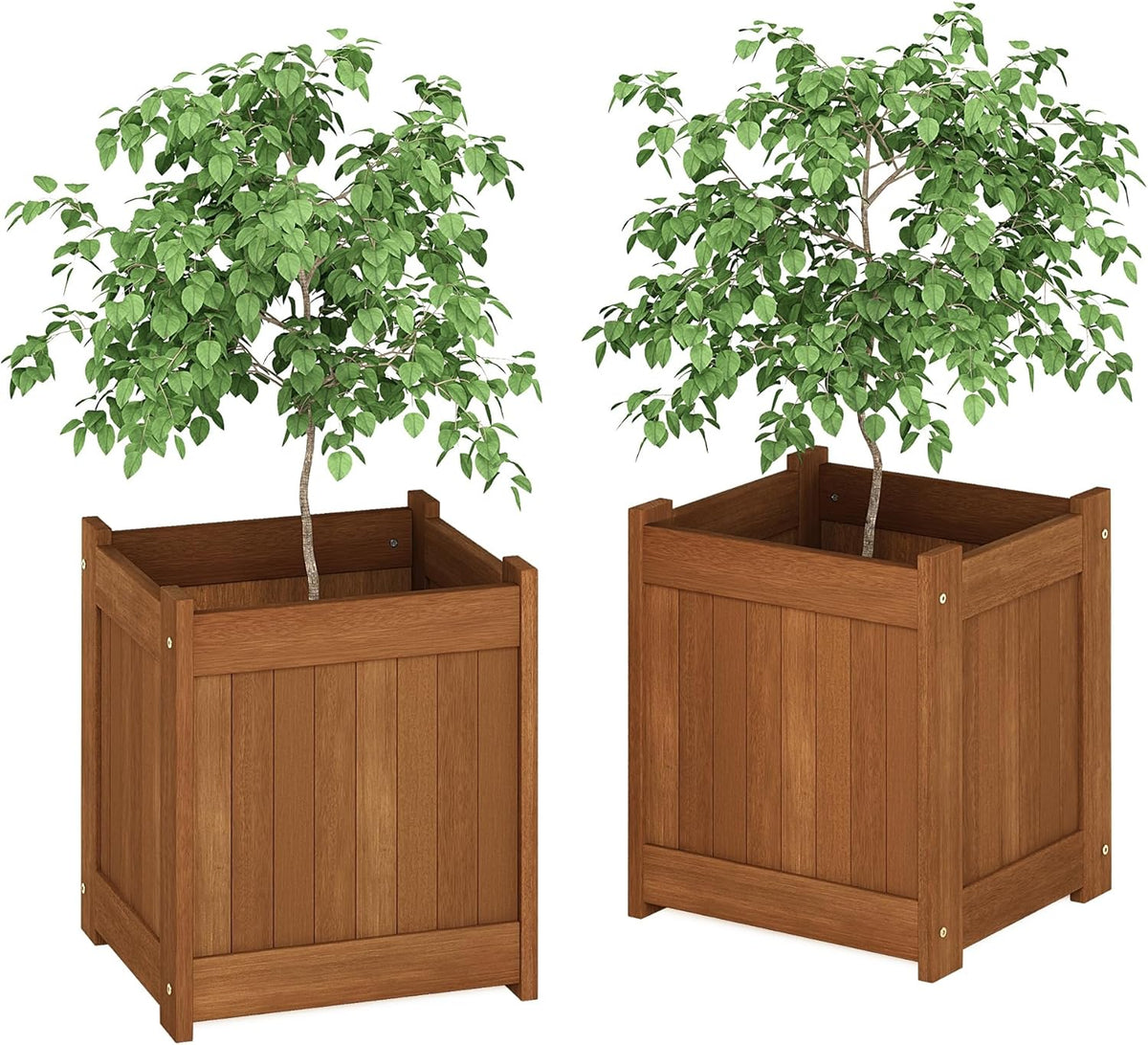 Furinno FG17478 Tioman Outdoor Patio Furniture Hardwood Potting Bench, Natural