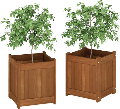 Furinno FG17478 Tioman Outdoor Patio Furniture Hardwood Potting Bench, Natural