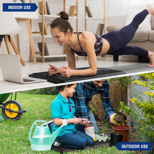 WORKPRO Extra Thick Kneeling Pad, Soft NBR Foam Knee Cushioning, Extra Large Foam Kneeler Mat for Auto-Repair, Gardening, Workout Supplies, 28 x 16 x 1.2in, Black