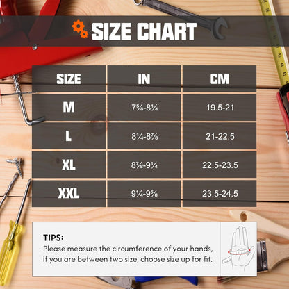 Work Gloves for Men & Women, Utility Mechanic Working Gloves Touch Screen, Flexible Gardening Gloves for Yard
