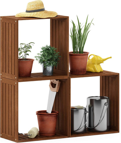 Furinno FG17478 Tioman Outdoor Patio Furniture Hardwood Potting Bench, Natural