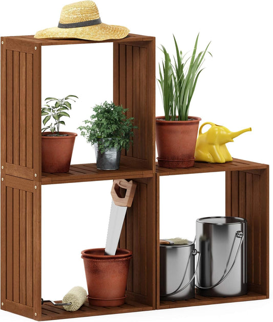 Furinno FG17478 Tioman Outdoor Patio Furniture Hardwood Potting Bench, Natural
