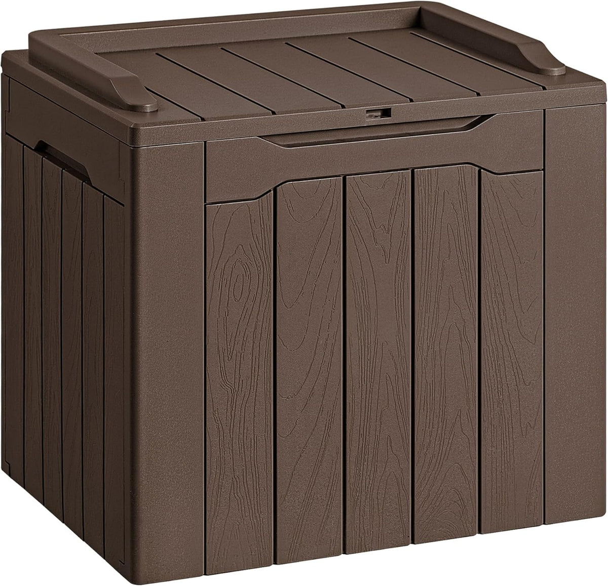 30 Gallon Resin Deck Box Waterproof Outdoor Storage Box for Patio Furniture Pool Accessories Indoor Storage for Cushion Garden Tools (30 Gallon, Black)