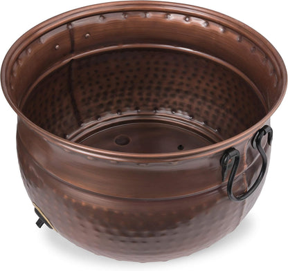 Decorative Garden Hose Pot Holder and Lid 16x16x12 | Hose Container Pot Outdoor or Indoor Use | Expandable Water Hose Storage | Holds Up to 100 ft Hose - Handmade