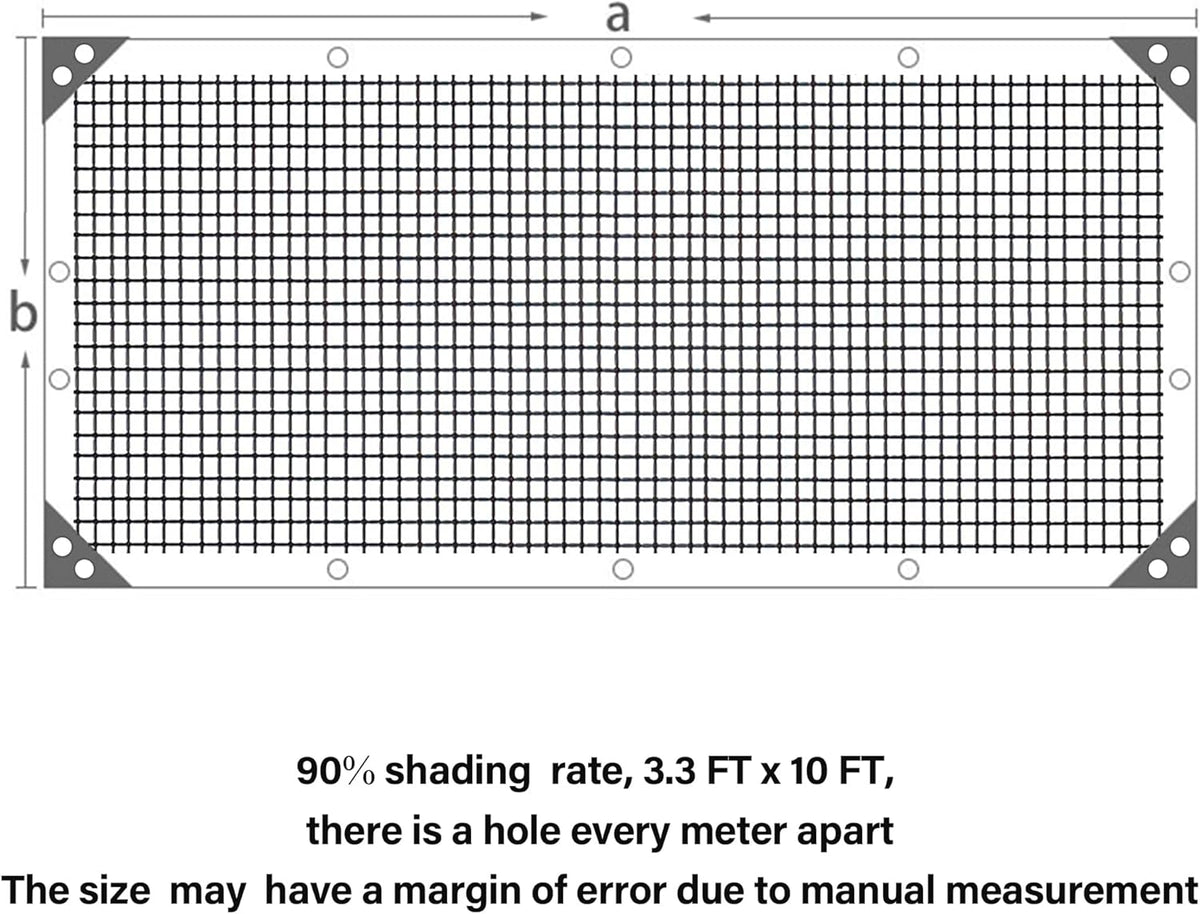 winemana 70% Shade Cloth 10x20 FT - Durable UV Blocking Mesh Tarp for Garden, Patio, Greenhouse & Chicken Coop - Sun Shade Cover with Grommets for Plants, Dog Kennel, Outdoor Use