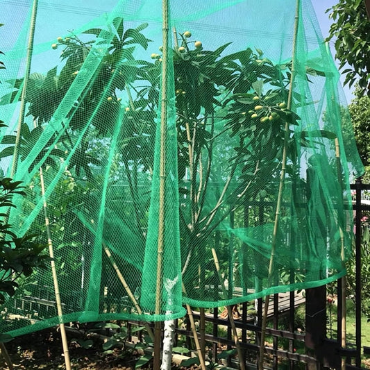 Hail Netting Heavy Duty for Garden Greenhouse Raised Bed, HDPE Hail Protection Plant Netting can be Used as Floating Row Cover, Under Tree Fruit Catcher and Pond Cloth(15 x 100 m/49.2 x 328.1 ft) - Colors A
