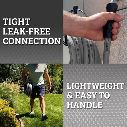 Flexzilla Garden Hose 5/8 in. x 50 ft., Lightweight All-Weather Water Hose, Durable and Flexible, Leak-Free Connections