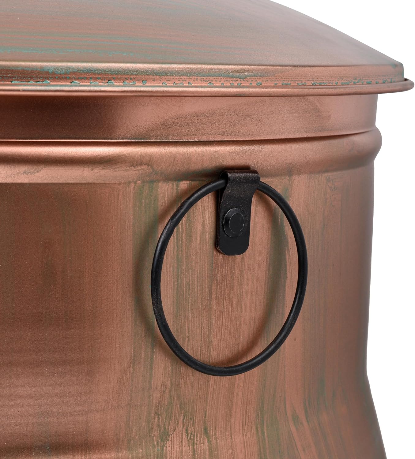 LifeSmart Hose Storage Pot and Lid | Hose Container Pot 16 x 12" - Handmade Slight Design Variations