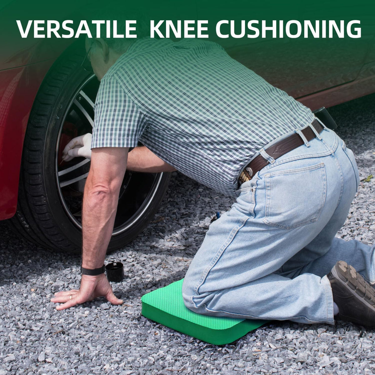Ohuhu Premium Thick Kneeling Pad, 2-Pack Large Comfortable Gardening Knee Mat with 2 Different Surfaces, Extra Thick Knee Cushion Kneeler for Gardening Work Baby Praying, Gifts for Women Men Seniors