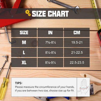 Work Gloves for Men & Women, Utility Mechanic Working Gloves Touch Screen, Flexible Gardening Gloves for Yard