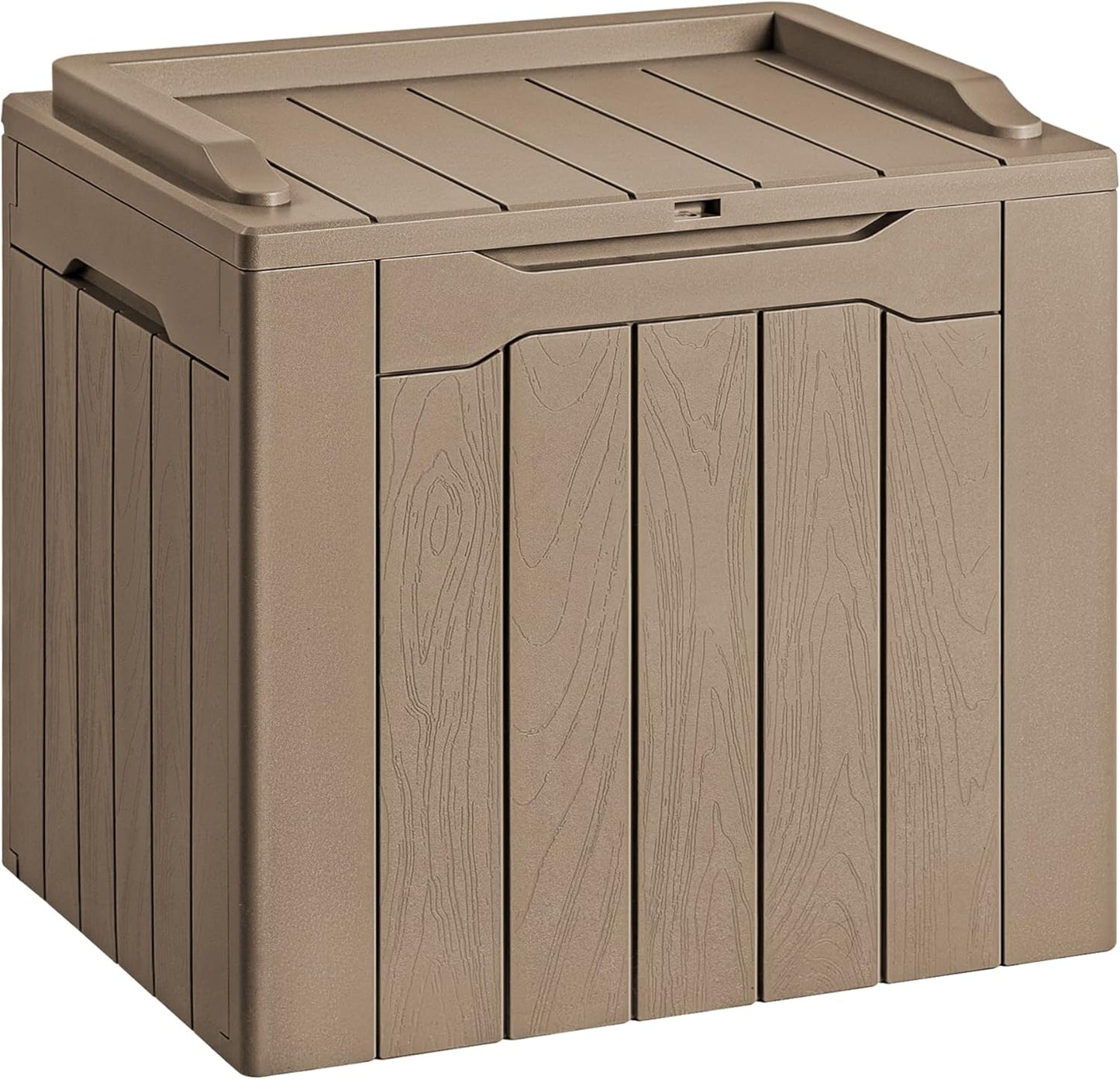 30 Gallon Resin Deck Box Waterproof Outdoor Storage Box for Patio Furniture Pool Accessories Indoor Storage for Cushion Garden Tools (30 Gallon, Black)