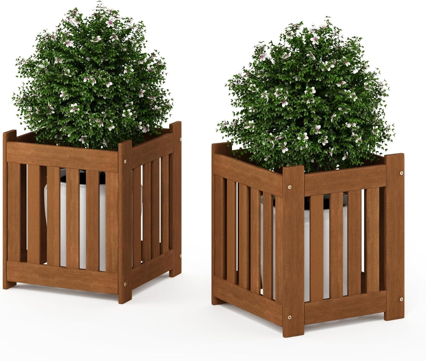 Furinno FG17478 Tioman Outdoor Patio Furniture Hardwood Potting Bench, Natural