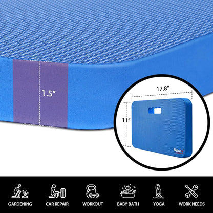 NETANY Extra Thick Kneeling Pad for Gardening, Comfortable Knee Pad Cushion, Extra Large Foam Kneeler Mat for Gardening, Baby Bath, Workout, Exercise & Yoga, Mechanic, 17.8 x 11 x 1.5 in, Black