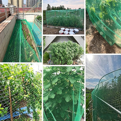 Hail Netting Heavy Duty for Garden Greenhouse Raised Bed, HDPE Hail Protection Plant Netting can be Used as Floating Row Cover, Under Tree Fruit Catcher and Pond Cloth(15 x 100 m/49.2 x 328.1 ft) - Colors A