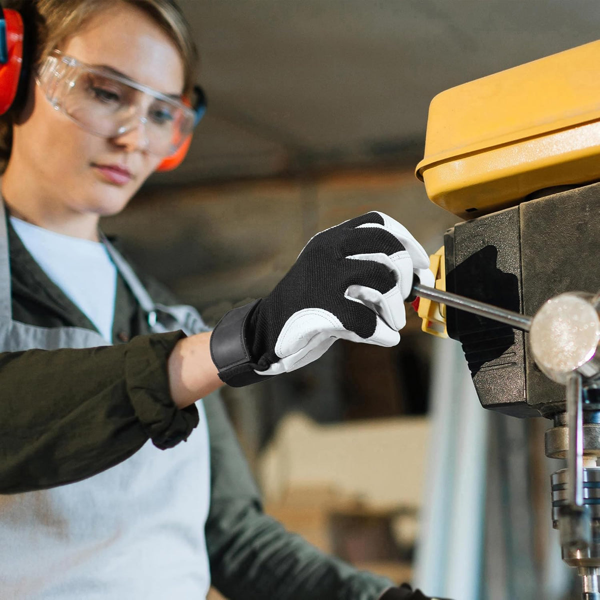 Work Gloves for Men & Women, Utility Mechanic Working Gloves Touch Screen, Flexible Gardening Gloves for Yard