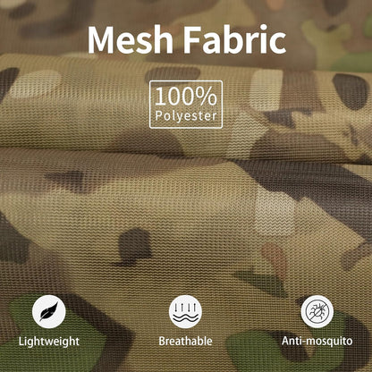 Mosquito Netting Suit Bug Net Mesh Clothing with Hood Outdoor Garden Hunting Camo Protection from Fly Insects Bugs