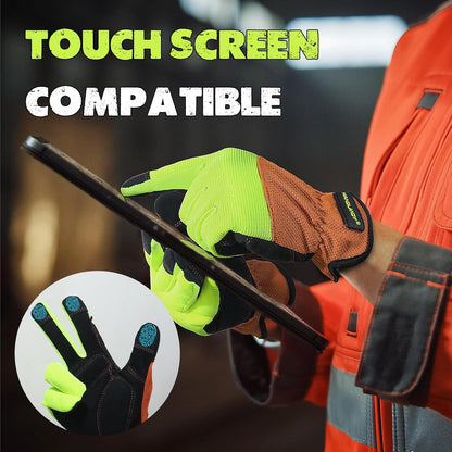 Work Gloves for Men & Women, Utility Mechanic Working Gloves Touch Screen, Flexible Gardening Gloves for Yard
