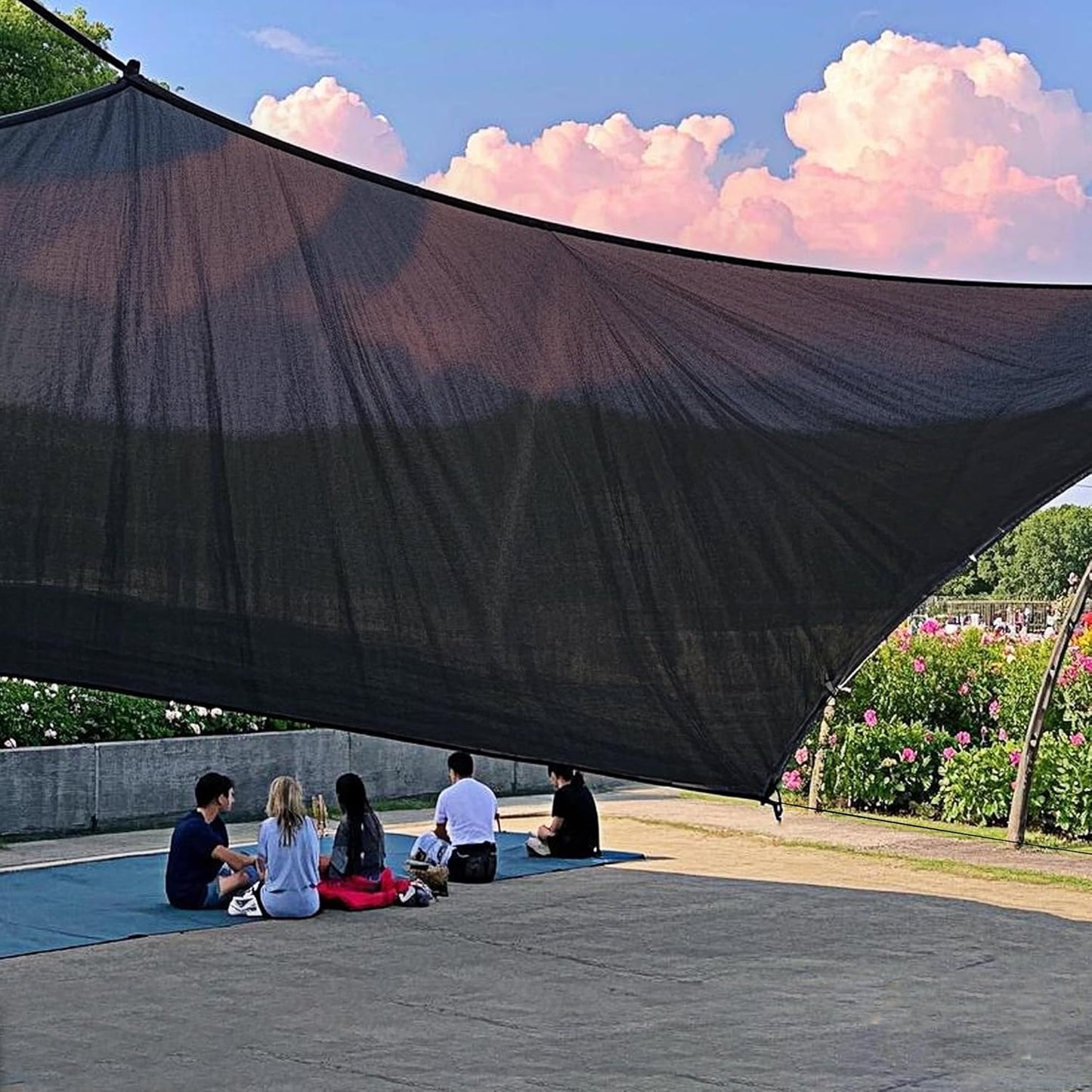 winemana 70% Shade Cloth 10x20 FT - Durable UV Blocking Mesh Tarp for Garden, Patio, Greenhouse & Chicken Coop - Sun Shade Cover with Grommets for Plants, Dog Kennel, Outdoor Use