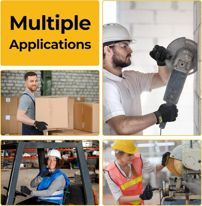 Work Gloves for Men & Women, Utility Mechanic Working Gloves Touch Screen, Flexible Gardening Gloves for Yard