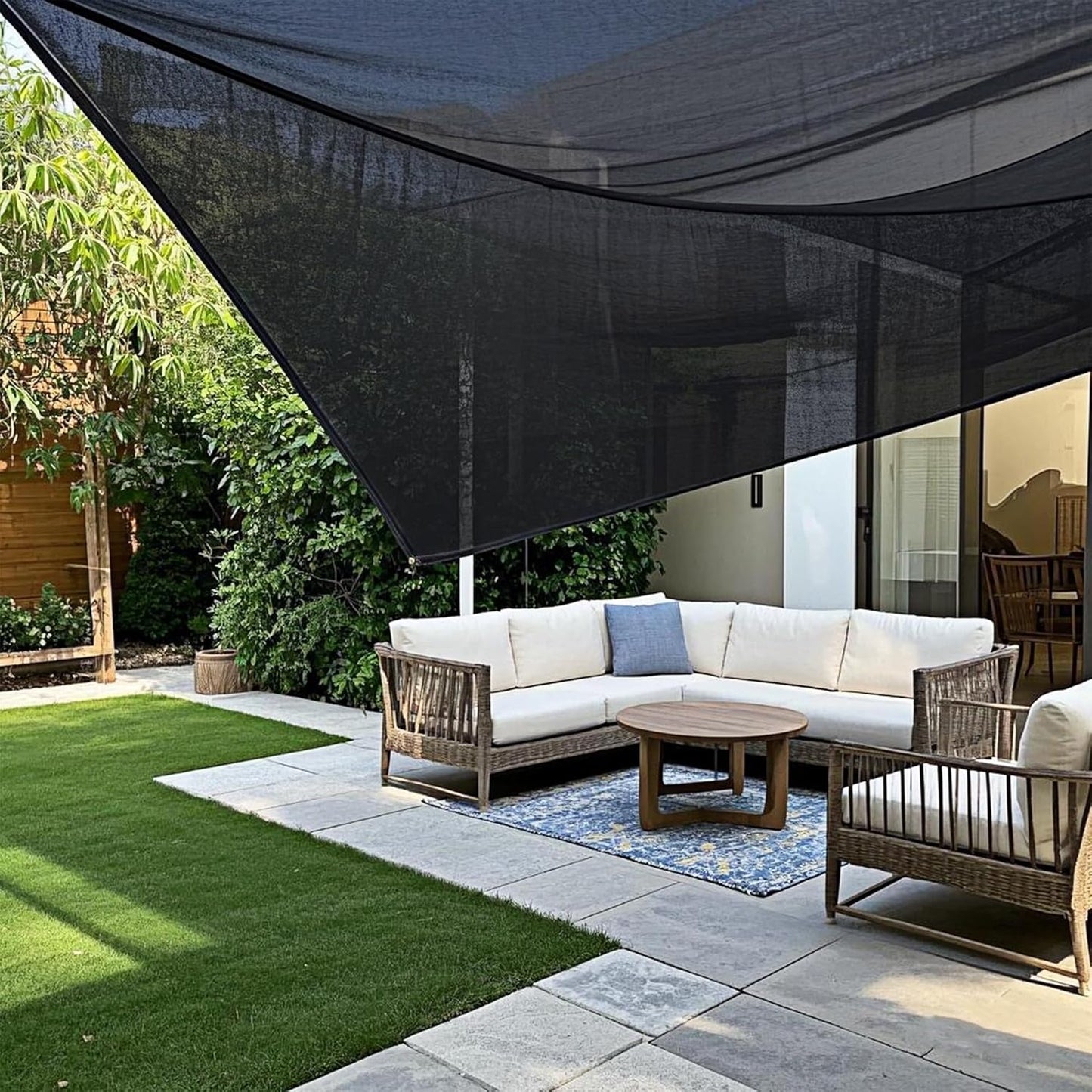 winemana 70% Shade Cloth 10x20 FT - Durable UV Blocking Mesh Tarp for Garden, Patio, Greenhouse & Chicken Coop - Sun Shade Cover with Grommets for Plants, Dog Kennel, Outdoor Use